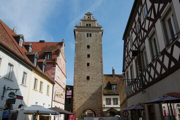 Obraz premium Sommeracher oberes Tor in Volkach