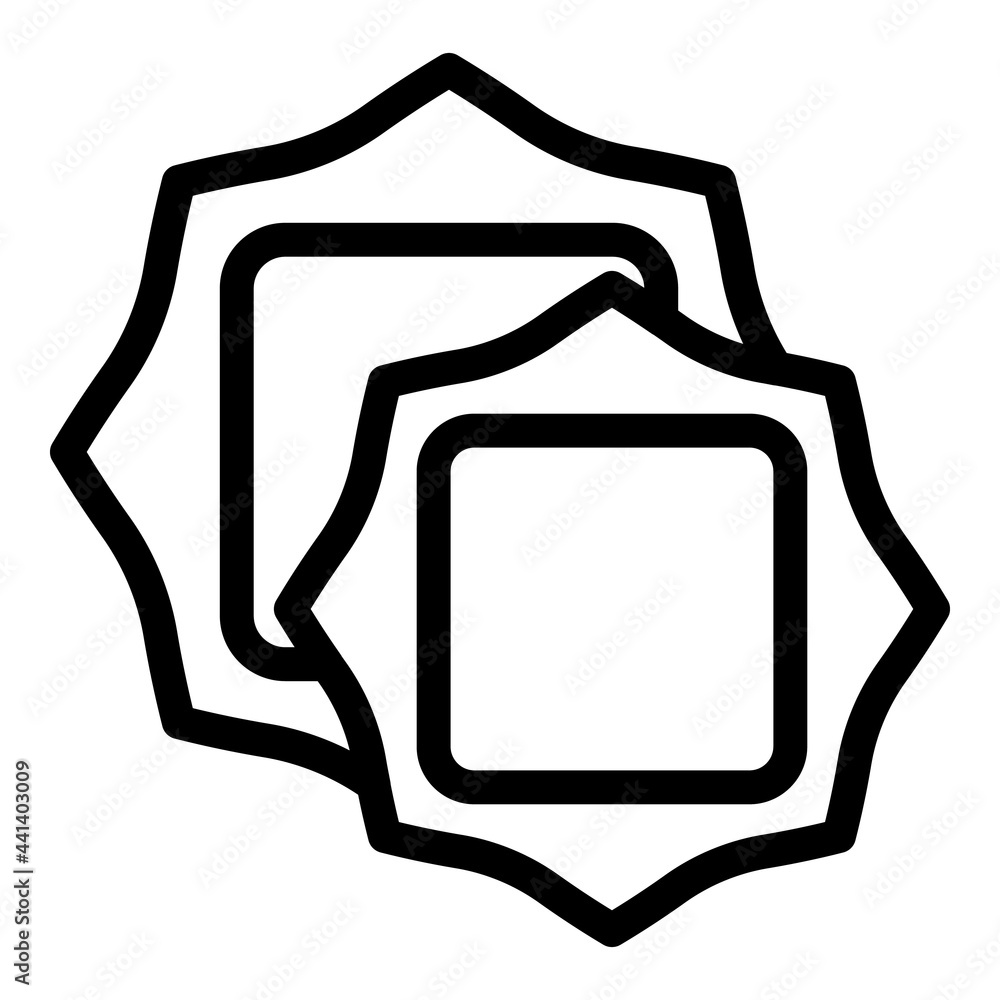 Poster ravioli icon. outline ravioli vector icon for web design isolated on white background
