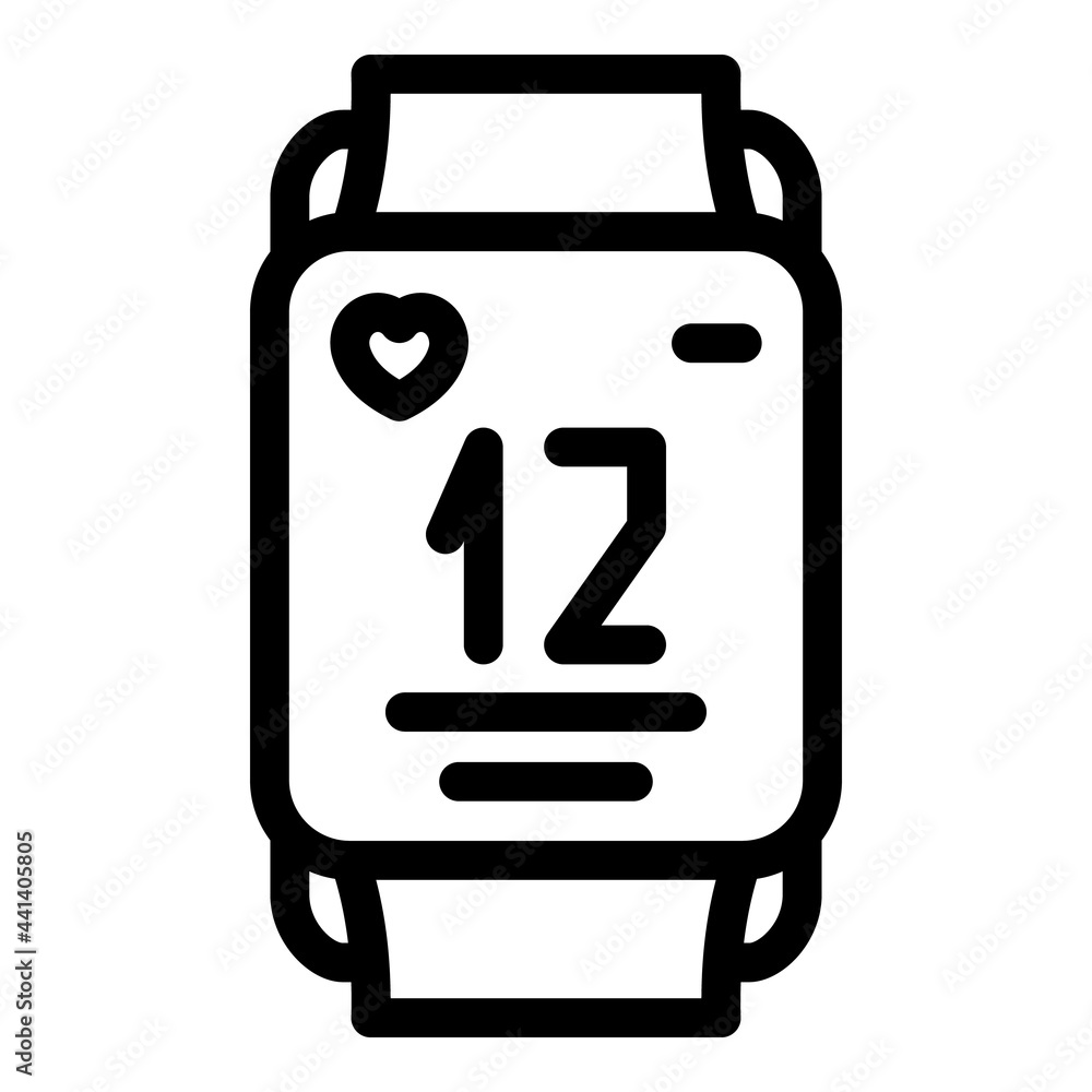 Poster runner app heart pulse icon. outline runner app heart pulse vector icon for web design isolated on w