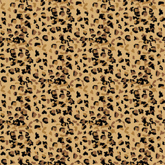 Leopard seamless pattern design illustration background