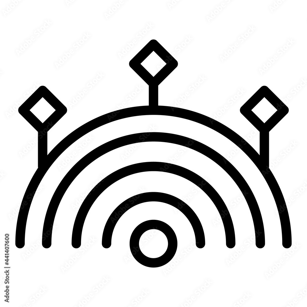 Aufkleber hologram projection reality icon. outline hologram projection reality vector icon for web design iso