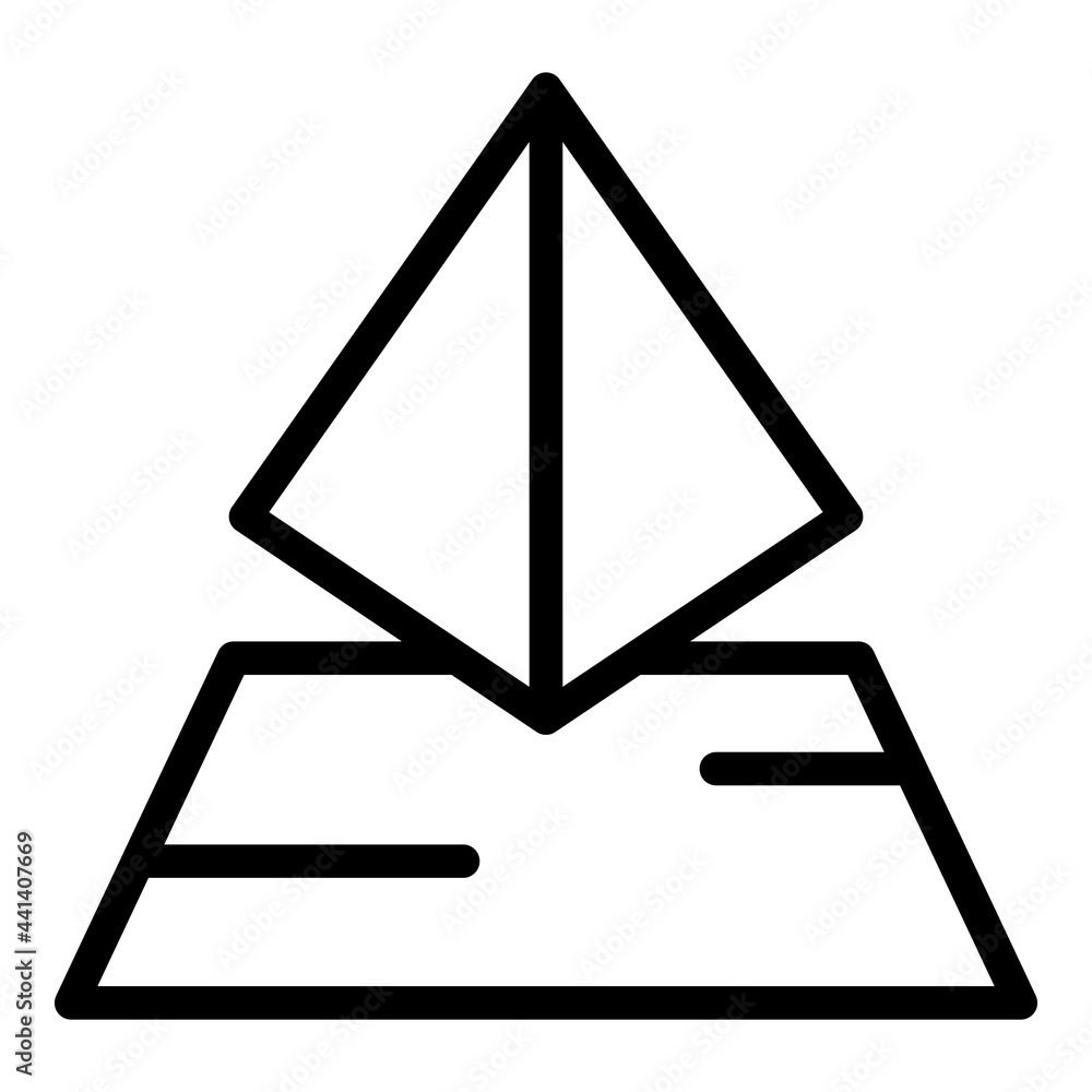 Poster hologram projection sensor icon. outline hologram projection sensor vector icon for web design isola