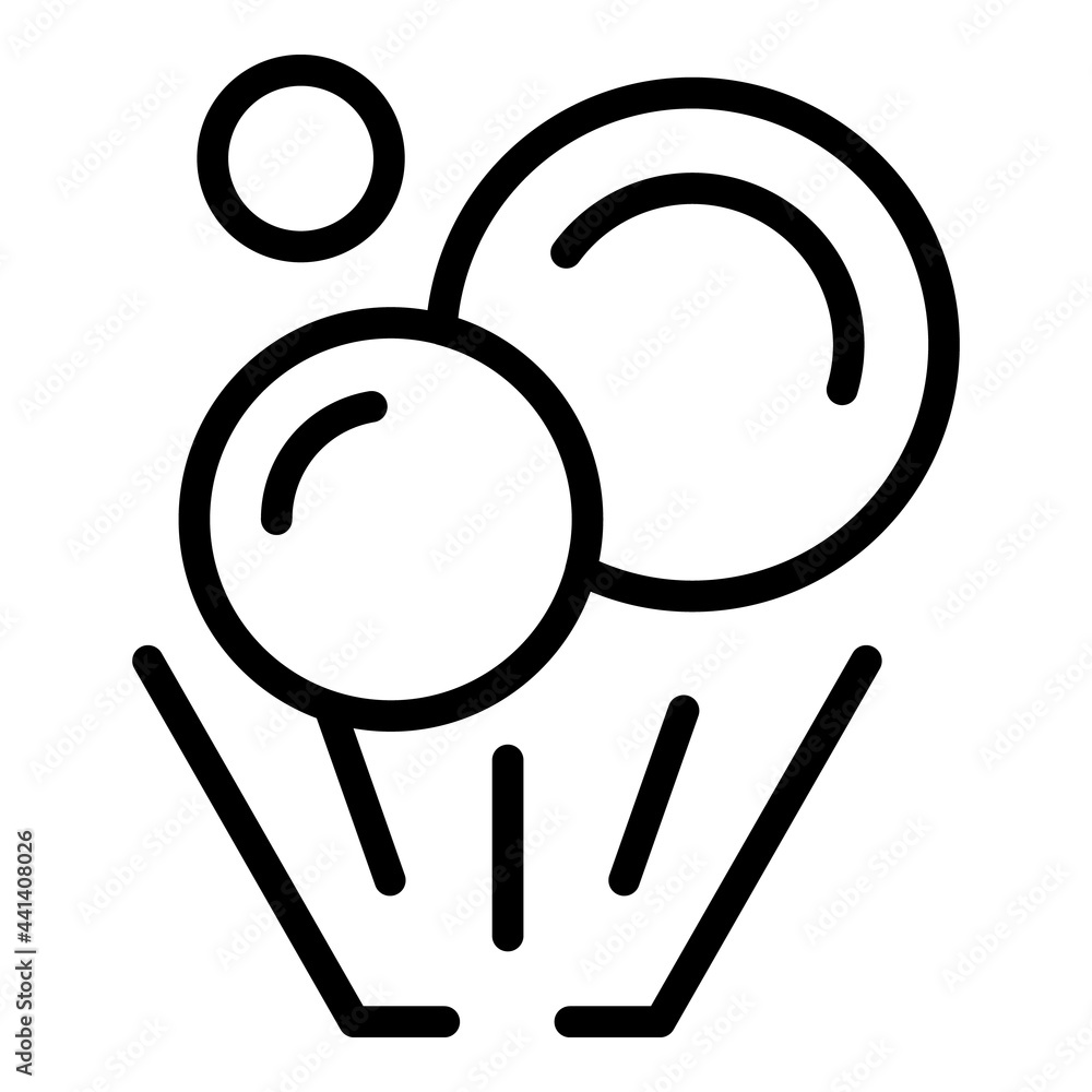 Poster ball hologram projection icon. outline ball hologram projection vector icon for web design isolated 