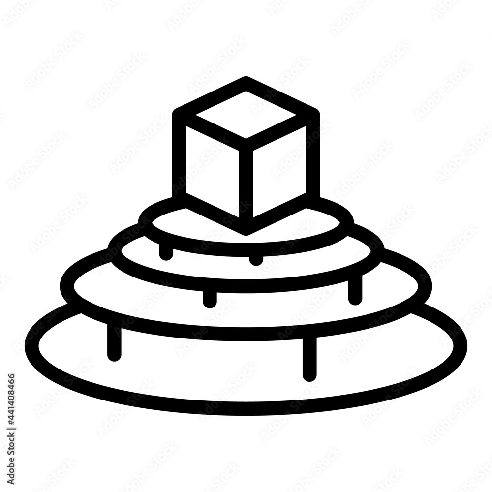 Aufkleber video hologram projection icon. outline video hologram projection vector icon for web design isolate