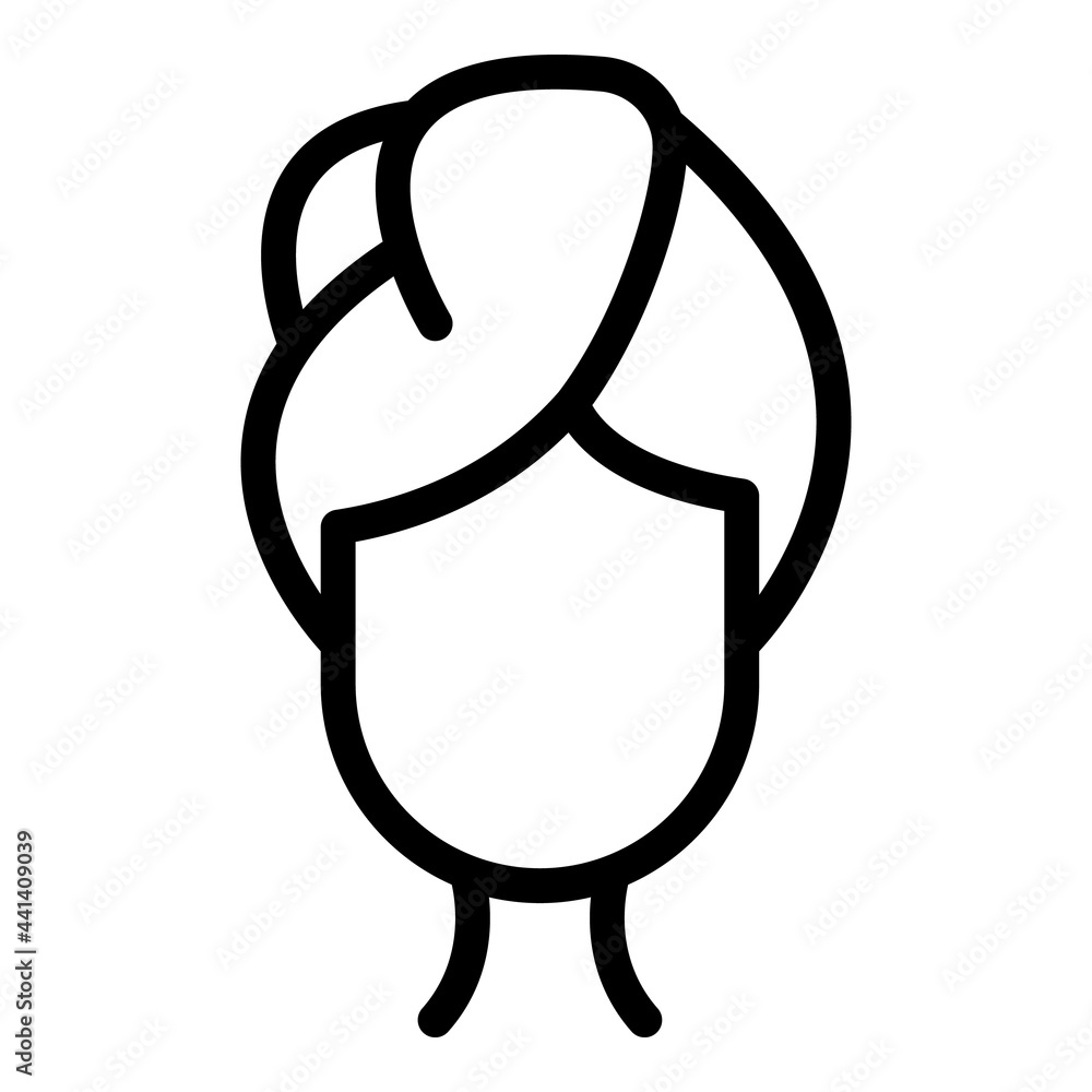 Poster coiffure icon. outline coiffure vector icon for web design isolated on white background