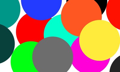 colorful circles, for the background