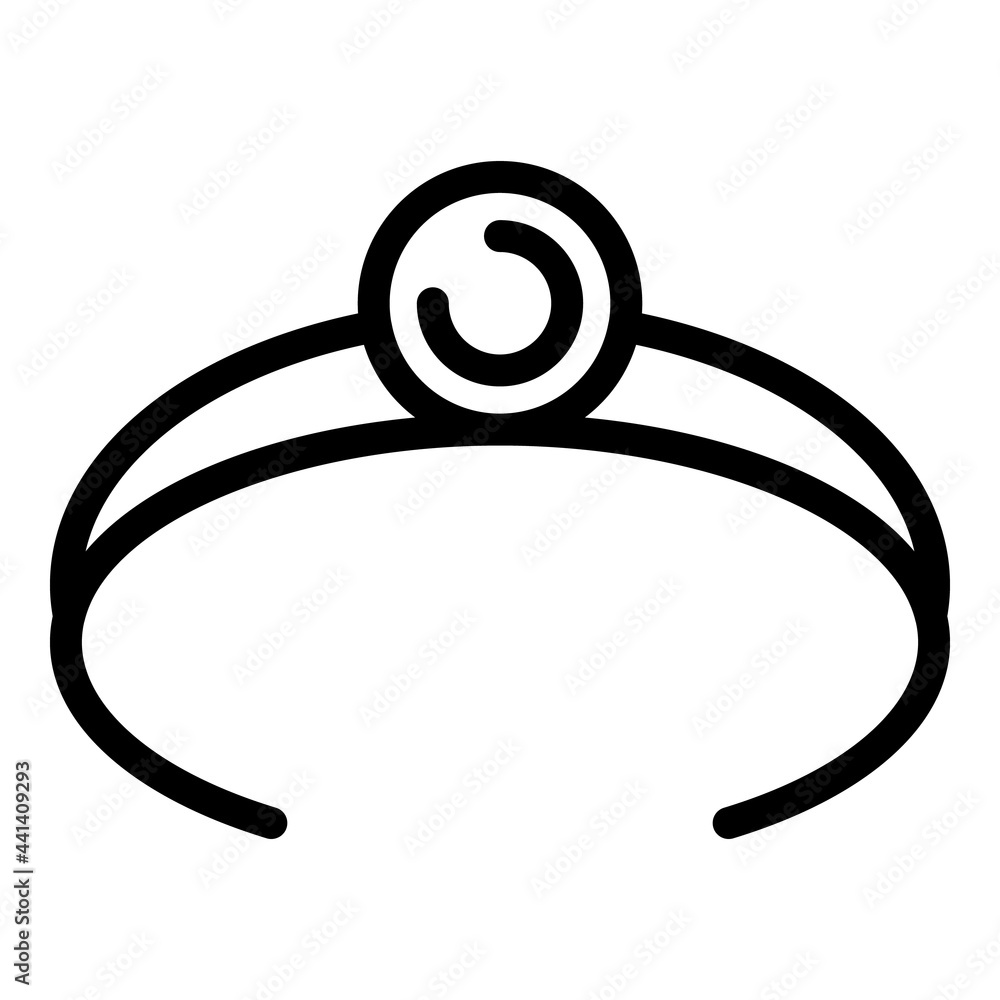 Aufkleber coiffure tool icon. outline coiffure tool vector icon for web design isolated on white background