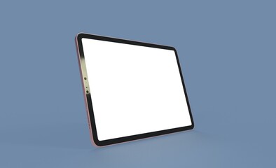 pc  tablet computer  ipad with blank 3d