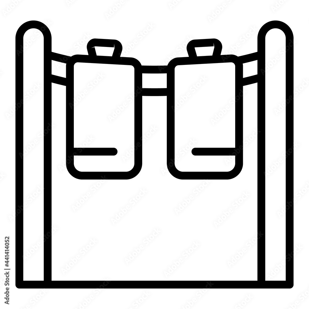 Poster drying clothes icon. outline drying clothes vector icon for web design isolated on white background