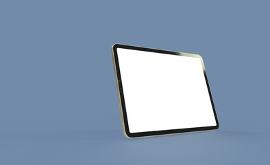  tablet pc, isolated on 3d background