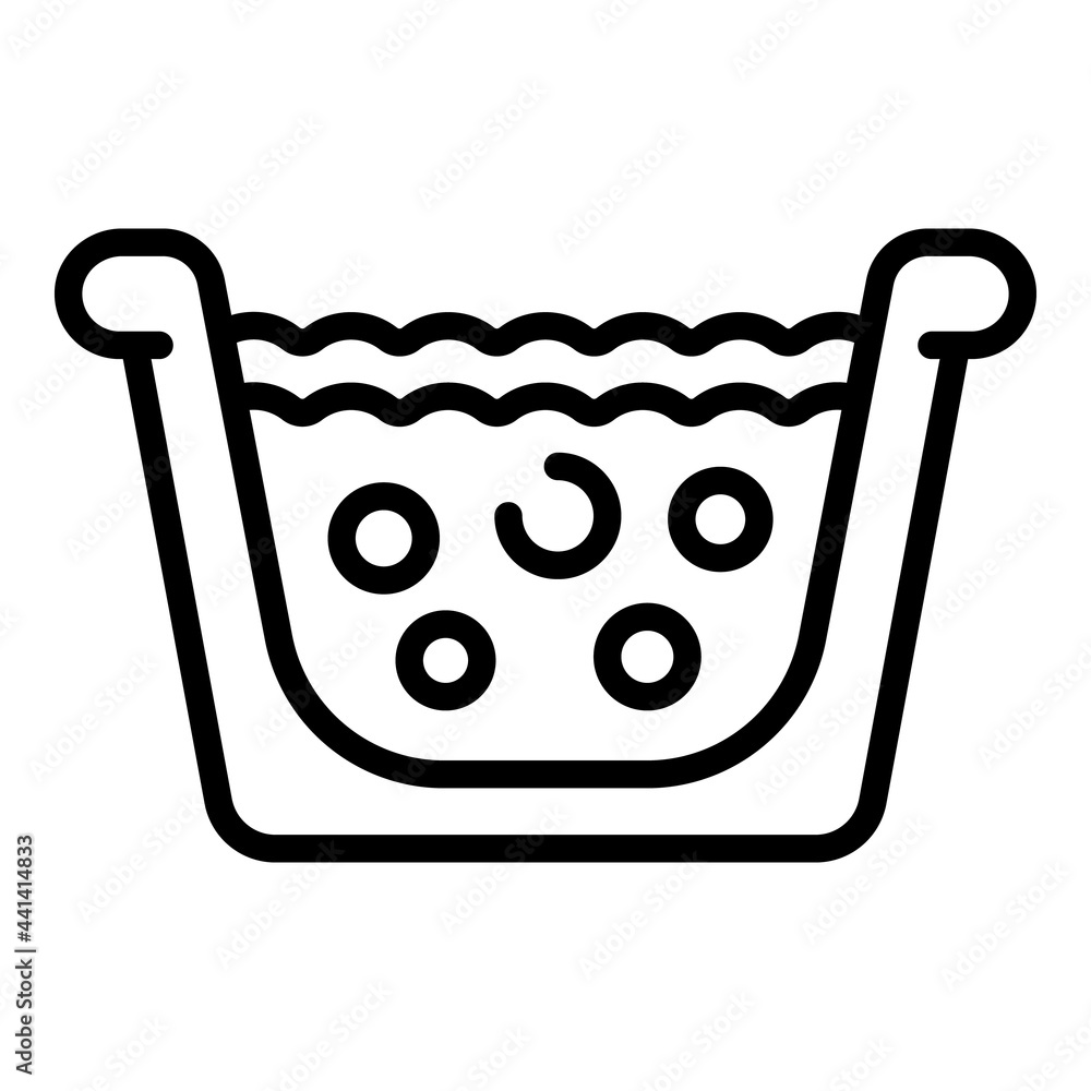 Poster wash bucket icon. outline wash bucket vector icon for web design isolated on white background