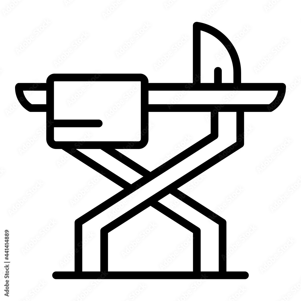 Aufkleber ironing board icon. outline ironing board vector icon for web design isolated on white background
