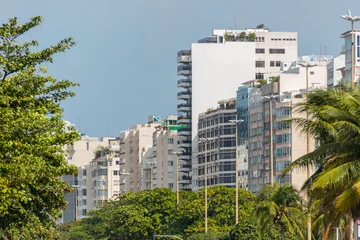 Photo sur Plexiglas Copacabana, Rio de Janeiro, Brésil Copacabana neighborhood buildings in Rio de Janeiro.