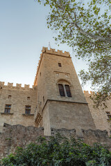 Fototapeta na wymiar Rhodes Palace of the Grand Master Turret