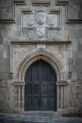 Fototapeta na wymiar Rhodes Street of the Knights Arch Doorway