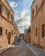 Rhodes Street of the Knights in the Old Town