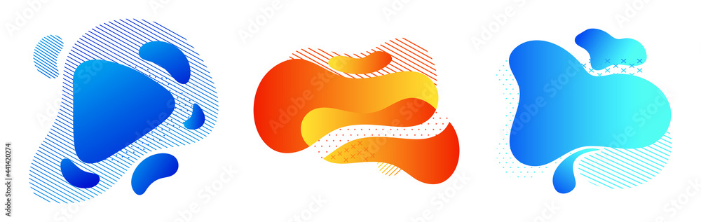 Poster geometric abstract elements. dynamic colored shapes and lines. banner. templates for logo or flyer d
