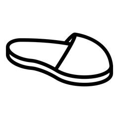 Home slippers kids icon. Outline Home slippers kids vector icon for web design isolated on white background