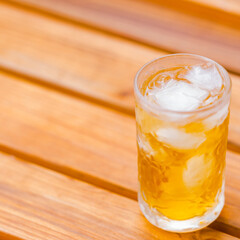 麦茶　氷　縁台　縁側　【 夏 イメージ 】