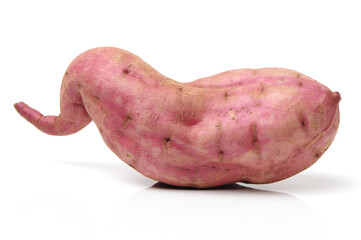 sweet potato on the white background