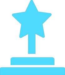 star award on pedestal