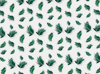Palm leaves pattern background