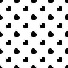 Vector heart pattern, repeat print, trendy background for printing clothes, paper, fabric. Love symbol.
