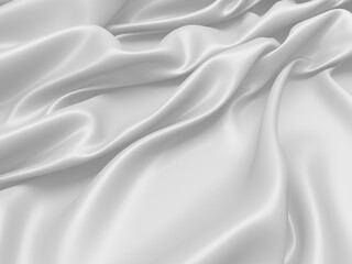 Naklejka premium White fabric texture background. Luxury cloth background