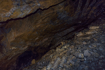 Giant rock halls of the Schneckenloch karst cave near Schoenenbach in Austria