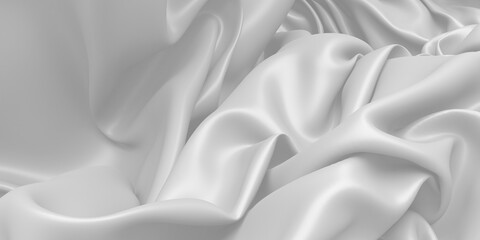 Obraz premium White fabric texture background. Luxury cloth background