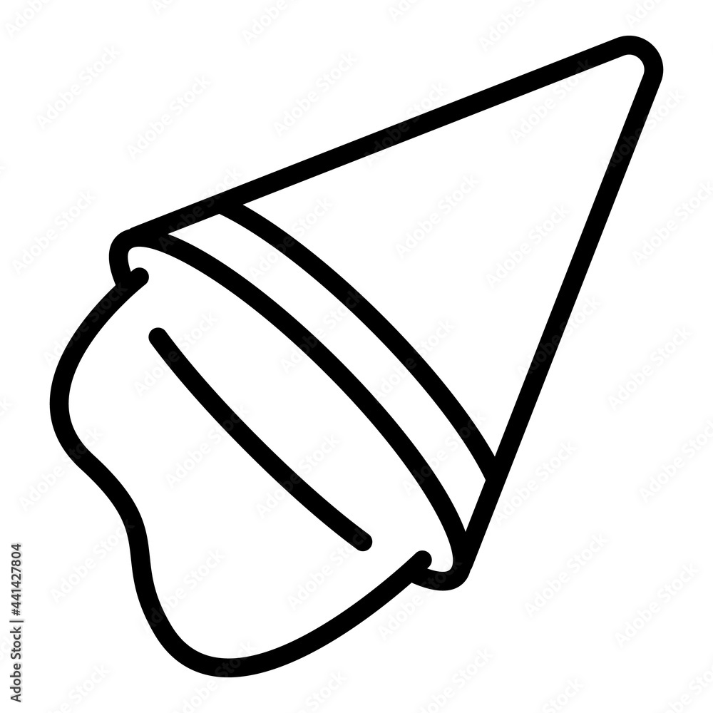 Poster new party hat icon. outline new party hat vector icon for web design isolated on white background