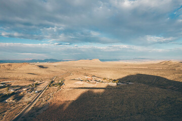 Red Rock Canyon near Las Vegas, Nevada in the desert at sunset
