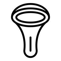 Shower head hot icon. Outline Shower head hot vector icon for web design isolated on white background