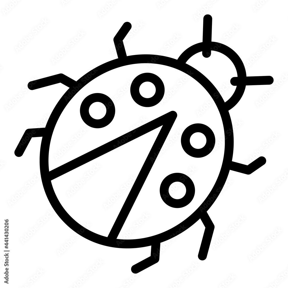 Poster ladybird shiny icon. outline ladybird shiny vector icon for web design isolated on white background