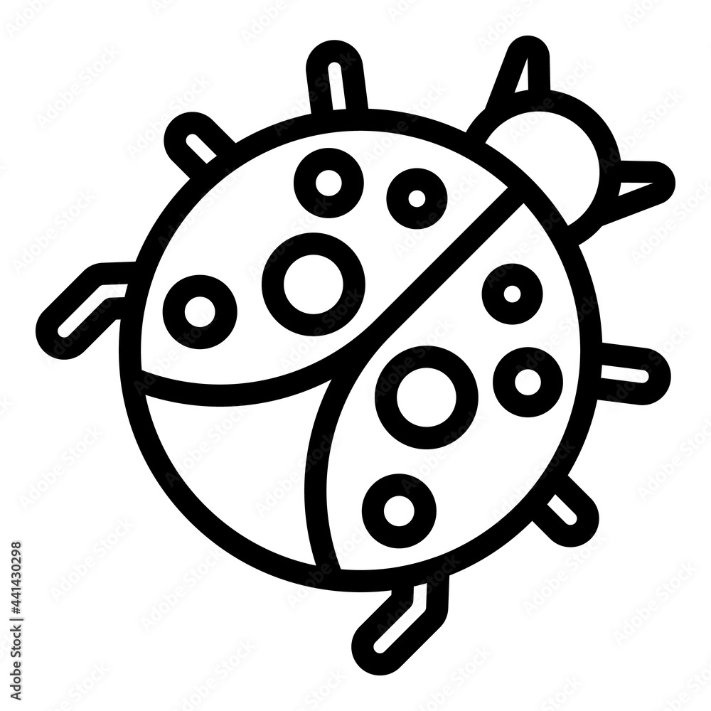 Poster ladybird spot icon. outline ladybird spot vector icon for web design isolated on white background