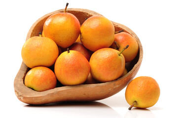 nanguo pear on white background