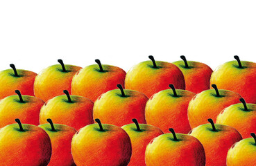 Apple juice texture multiple fruits pattern