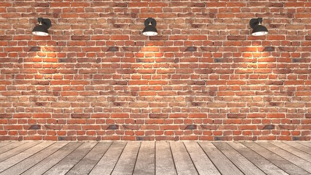 brick wall and brick