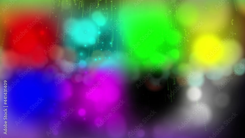 Poster abstract background of rotating multicolored blurred kaleidoscope in infinite space. a beautiful pla
