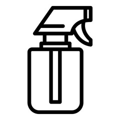 Spray bottle liquid icon. Outline Spray bottle liquid vector icon for web design isolated on white background