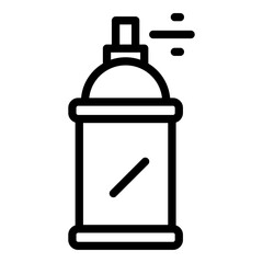 Spray bottle chemical icon. Outline Spray bottle chemical vector icon for web design isolated on white background