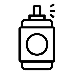 Safe aerosol icon. Outline Safe aerosol vector icon for web design isolated on white background