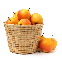 nanguo pear on white background