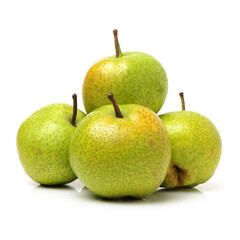 pears on a white background