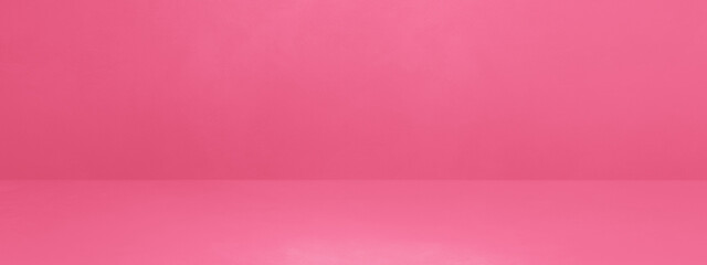 Empty pink concrete interior background banner