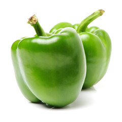green pepper isolated on white