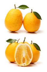 nanguo pear on white background