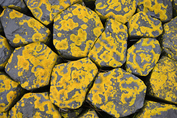 Basaltic stones texture
