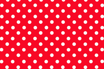 red polka dots background - obrazy, fototapety, plakaty