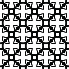 floral seamless pattern background.Geometric ornament for wallpapers and backgrounds. Black and white 